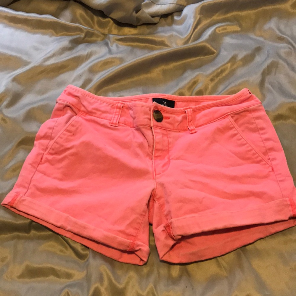 pink american eagle shorts